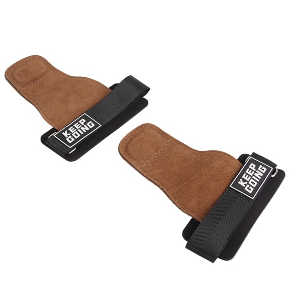 2 stk Pull Up-håndgreb 3-lags tykt læder Anti-slip Vandret Stang Gymnastik Håndfladeskydd