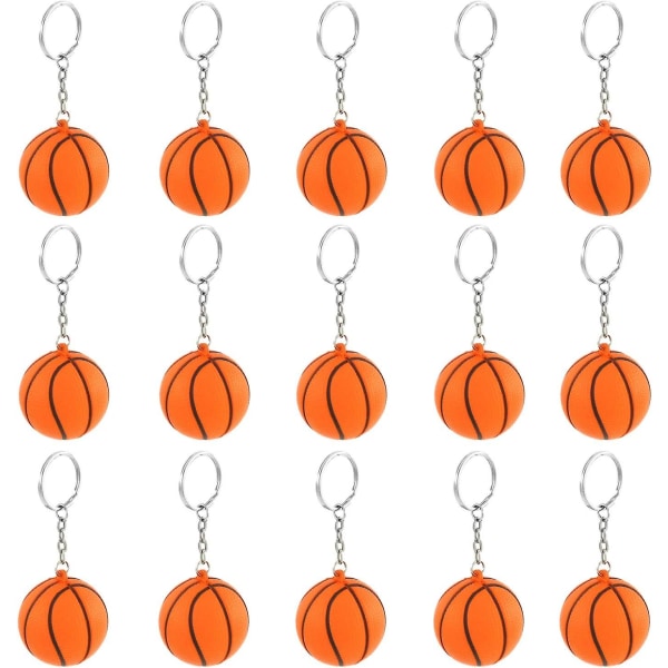 15-pack nyckelringar för barn i basketform