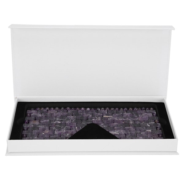 Jade Stone Eye Mask Kylning Sova Ögonmask Kallterapi Ögonbehandling MassagerAmetist