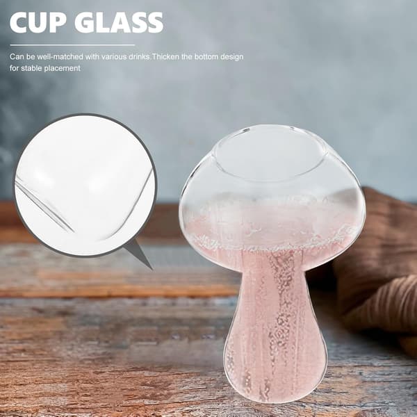2 st nyhet dryckeskopp svampformad cocktailglas tjock botten design stabil placering glas