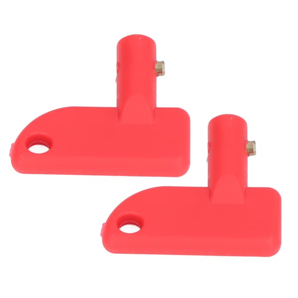 2 stk. Kill Switch Reserve Nøgle Mini Batteri Afbryder Isolator til Båd Marine Bil Lastbil Rød