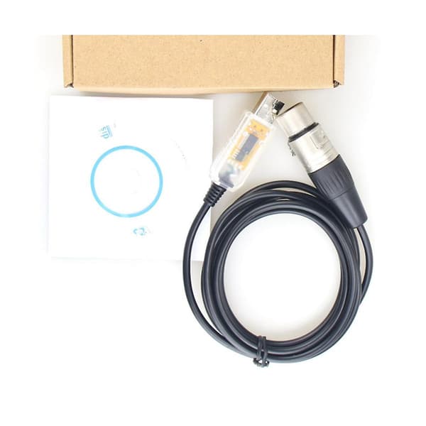 USB til DMX-interfaceadapter LED DMX512 Computer PC Scenelyskontrol Dæmper, Adapterkabel[LD] As Shown