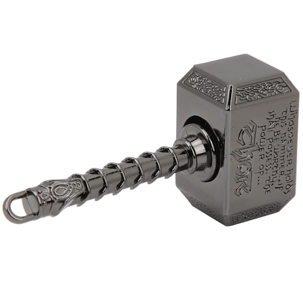 Alloy Hammer Shape Stress Relief Fingertop Toy Dekompressionsleksak för vuxna barn Svart