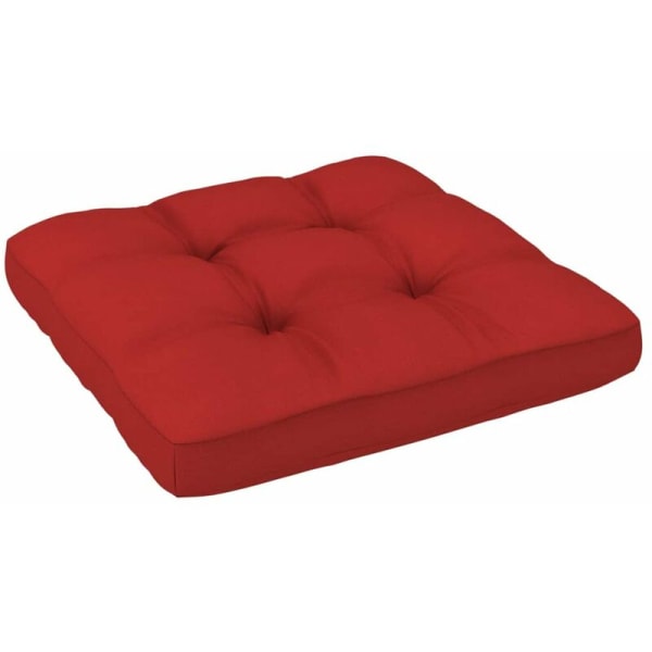 Rød palle sofapude 60x60x12 cm