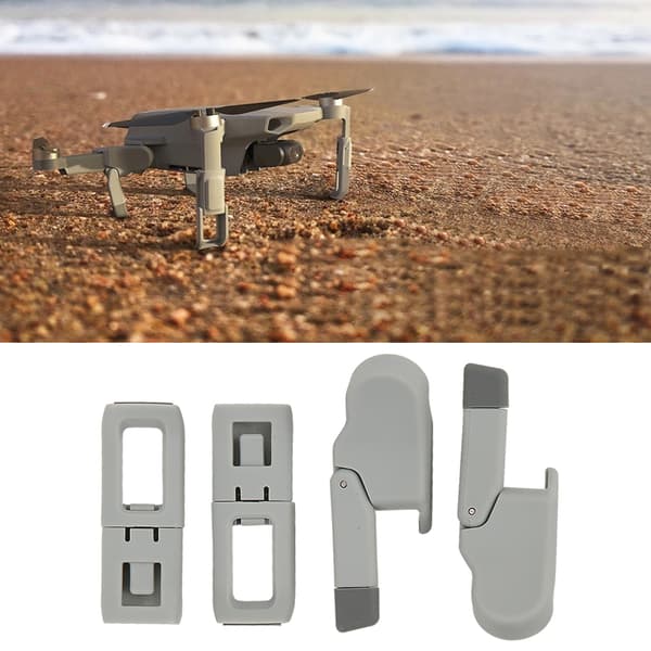 Drönare Förhöjda Landningsställ Benstöd Skyddsförlängningar Passar för DJI Mavic Mini Grå