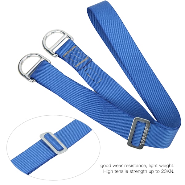 1,5 m justerbar utomhus bergsklättring Webbing sling Platt bälte rep Säkerhetsanslutning Sling skydd Träningsanläggningar