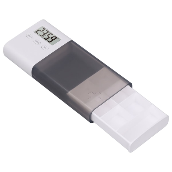 Digitaalinen lääkeannostelija hälytyksellä 5 hälytystä Värinä Piippaushälytys USB-ladattava elektroninen lääkeannostelija matkustamiseen