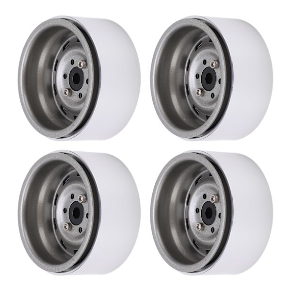 4 stk metall 1,9 tommers hjulfelger 10 firkantet hull nav for AXIAL SCX10 1/10 RC klatring CartTitanium Farge