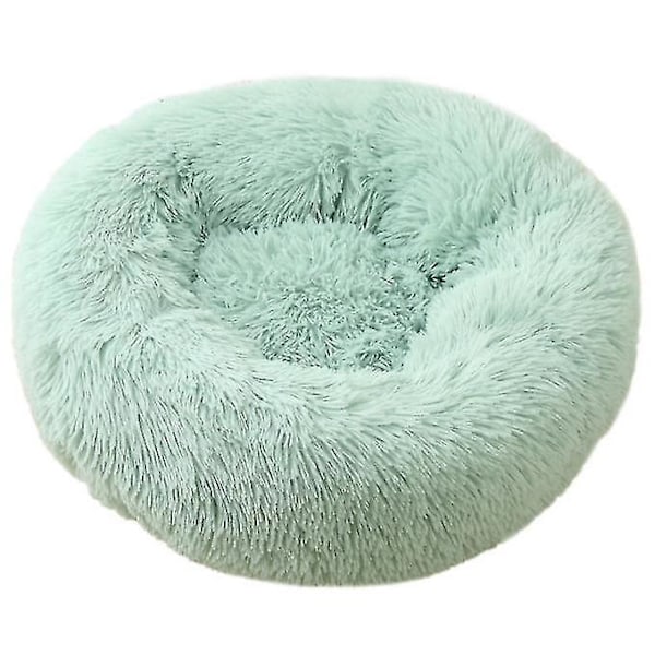 Mjuk Donut Husdjurssäng för Hundar och Katter, Cyan, 50CM