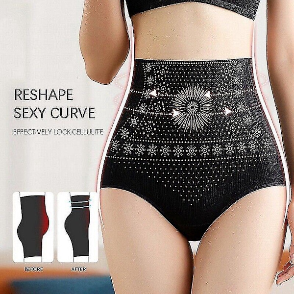 Ionstech Graphene Honeycomb Fiber Tummy Control Briefs - 2XL Lila Grå