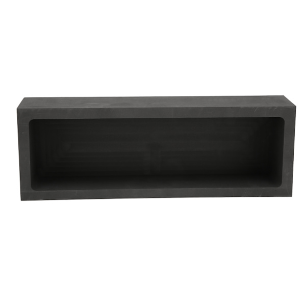 Rectangular Graphite Ingot Mold Thermal Stability High Purity Graphite Crucible Mold for Casting 12000g Gold