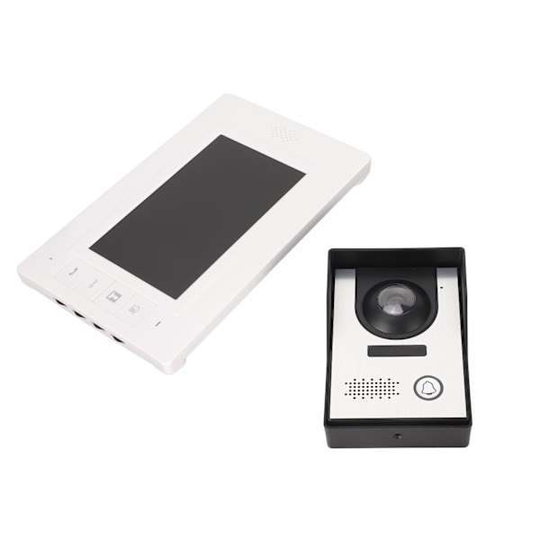 7-tums Intercom-dörrklocka för hemmabruk Handsfree Night Vision Kabelansluten videodörrklocka Intercom-system för hemmet 100‑240V US-kontakt
