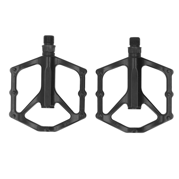 2 ST Cykelpedaler Sorte Platformspedaler Antislip Enkel Cykelcykeldele med Lejer til Mountainbike Cykler