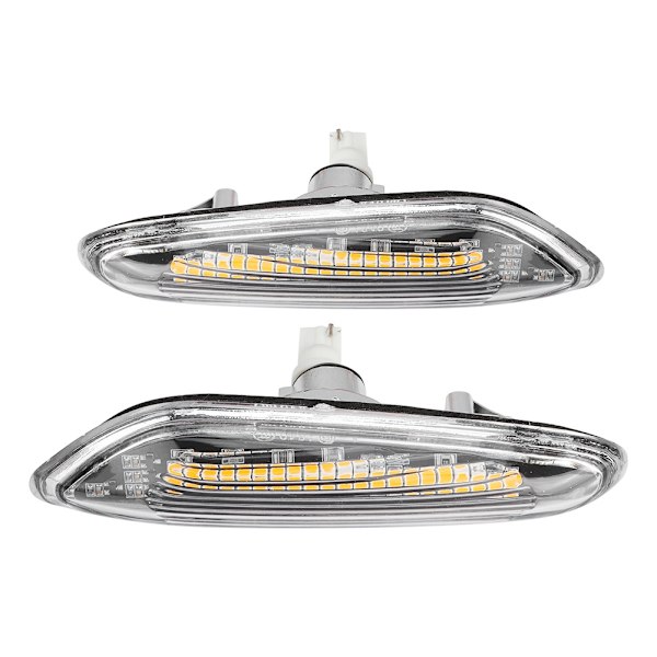 Par LED dynamiske flytende lys sideblinklys for E90 E91 E92 E93 E60 E87 E82 E46 Hvit