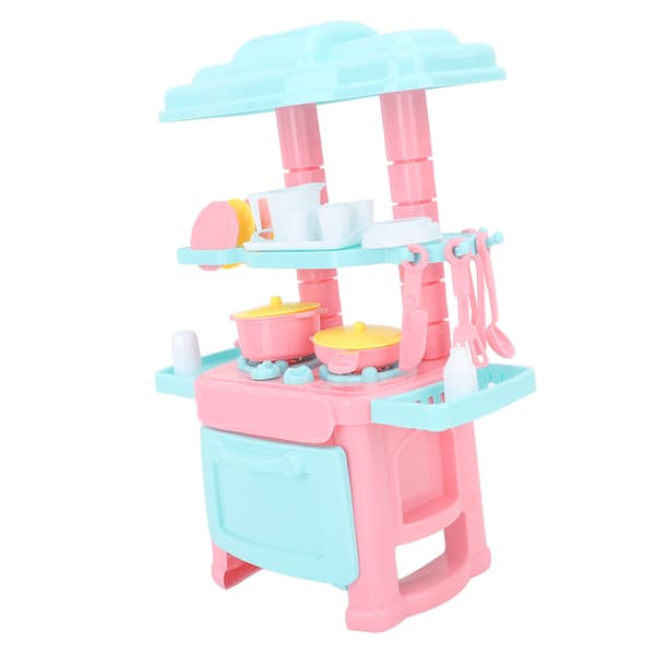 48 PCS Kitchen Toy Set Integrated Realistic Interesting Immersive Smooth Edges Interactive Play Kitchen Set for Pretend Play