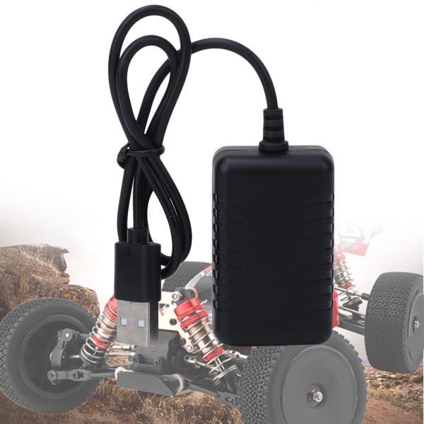 USB-lader tilbehør Passer for WLtoys 144001 1/14 firehjulsdrevet RC-bil i legering (144001-1374)