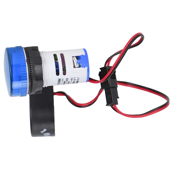 Strømsindikator Universal 2-visninger rund lampe lys 60~500V AC AD101-22VAMBlue