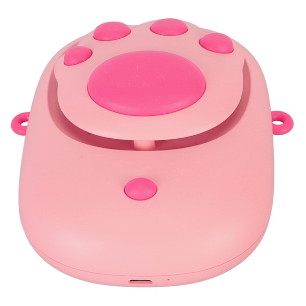 Kaulatuuletin, kissankynsimalli, 3 nopeustilaa, USB-lataus, 1500 mAh, kädet vapaana riippuva kaulatuuletin kaulanauhalla matkustamiseen, retkeilyyn, pinkki