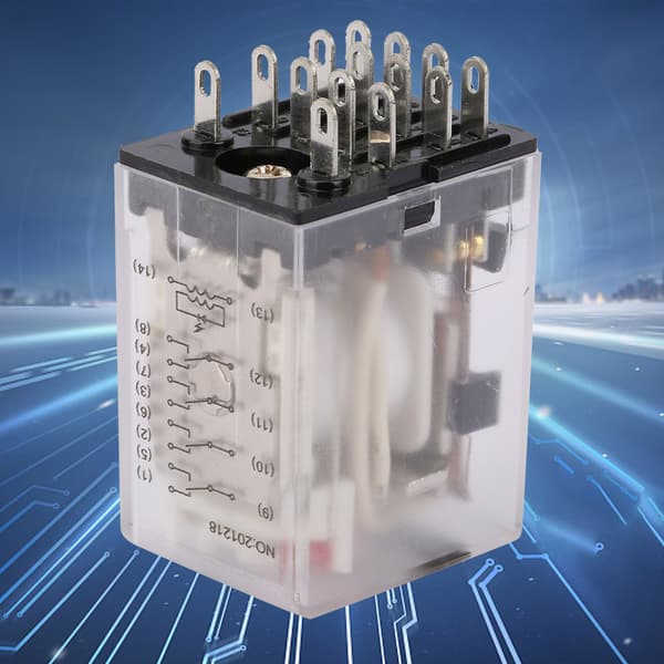 BEMM4C 14-pin 5A Mini Effekt Mellomrele Elektromagnetisk Relé (24VAC)