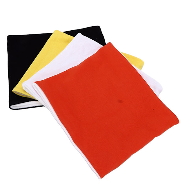 4st Vinterhals damask Orange Vit Gul Svart Färger Fleece Bomullshalshalsdukar för barn Skolsport Skidåkning