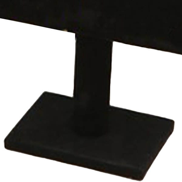 T Bar Armbandshållare Flanell Utseende Delikat Modern Watch Display Stand Smycken Display Svart