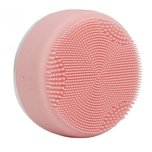 Elektrisk silikon ansiktsrenser 4 moduser 600mAH USB IPX5 Rosa Sonic ansiktsmassasje for dyp rensing Porefjerner
