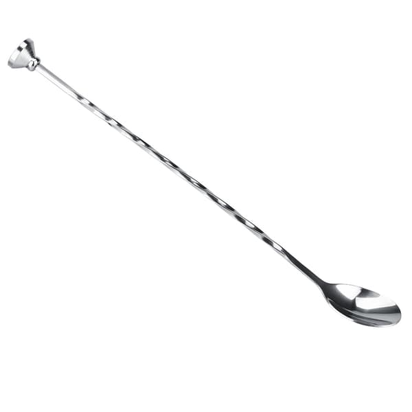 Cocktail Drink Mixer Rustfrit Stål Rør Blandningsske Spatel Muddler Bar