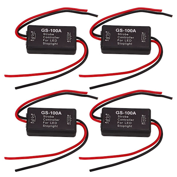 Bremslys Blinker Controller 4 stk 12V DC LED Blink Strobe Controller til Motorcykel Bil Lastbil