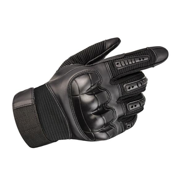 Motorcykelhandsker Hard Knuckle Åndbar Godt Greb Anti-Skridsikker Fuld Finger Powersports Handsker til Skovbrug Tung Industri Sort XL