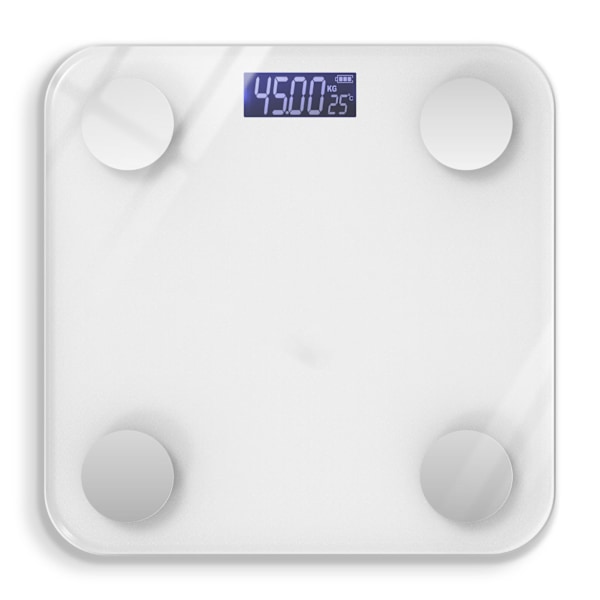 Digital kroppsvåg Smart Bluetooth Elektronisk vikt och fettvåg för män kvinnor Laddningsbar (med inbyggt batteri)