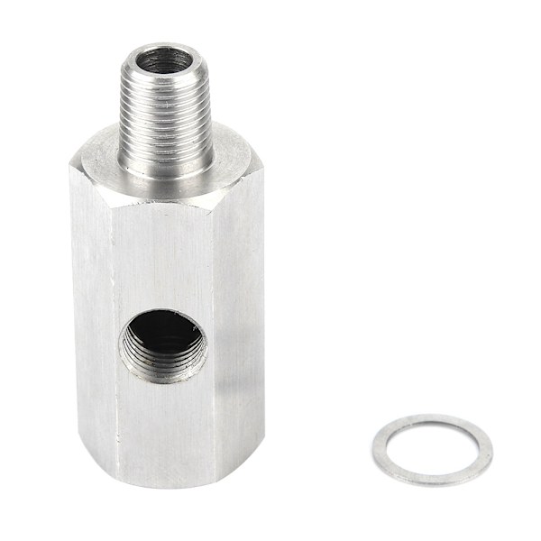 1/8\" BSPT olietryksgiver T-stykke til NPT-adapter Turbo tilførselsledningsmåler