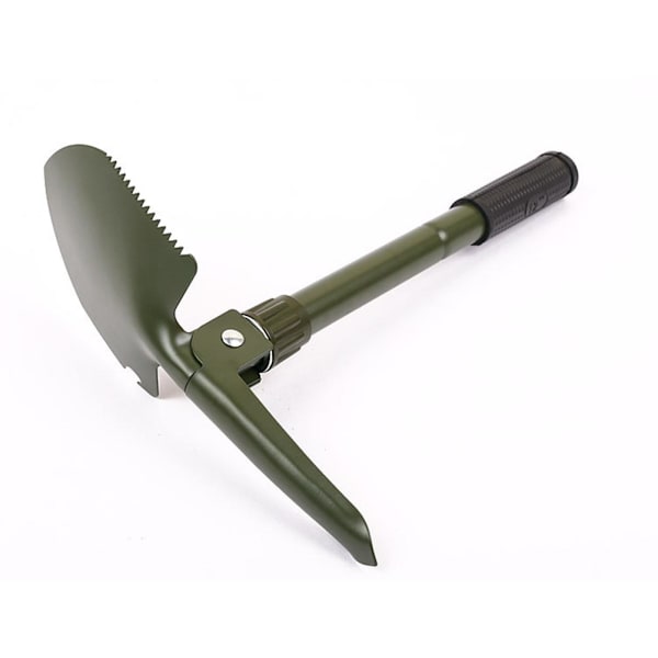 Utomhusvikbar spade Multifunktionell campingspade i kolstål Fällbar spade Camping med förvaringsväska Barnspade för överlevnadsaktiviteter