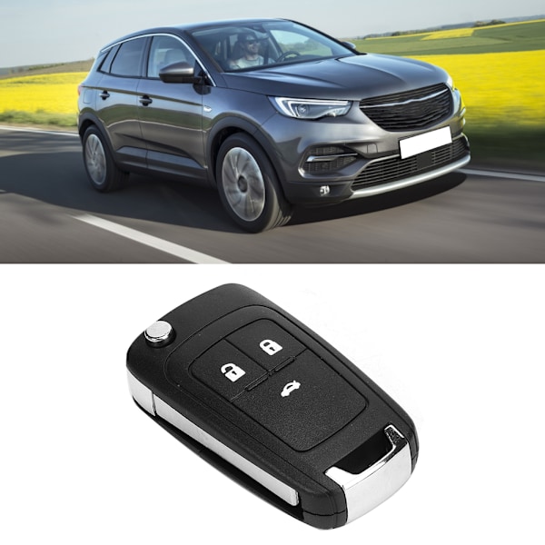 Auton avaimen kuori 3 painikkeella Avaimenvaihto kuoren vaihto Sopii Opel White Button Type