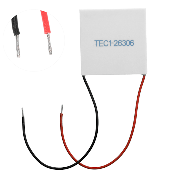 Termoelektrinen jäähdytyslevy Puoliohjainjäähdytin Jäähdytyselementti TEC1-26306 50 x 50 mm 24V 6A