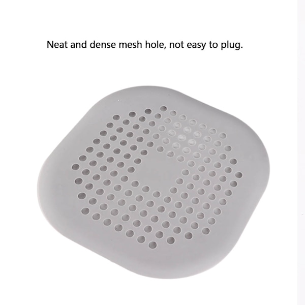 Husholdnings Plast Afløbsfilter Bruserafløb Gulvafløb Afløbsafløb Badeværelse Køkken (Grå)