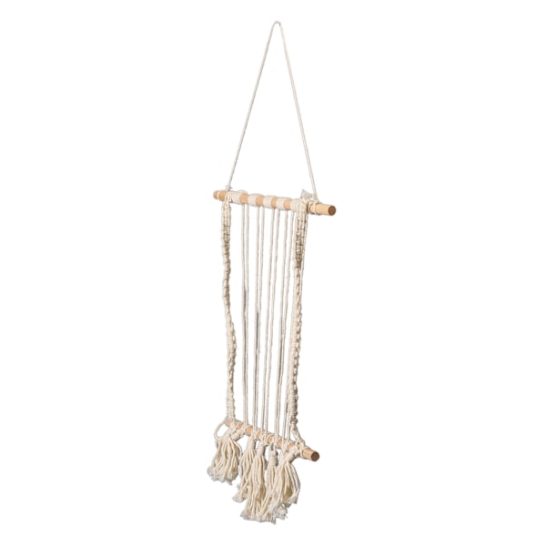Hängande Fotodisplay Macrame Väggbonad Fotoorganisatör Bomullsbilder Display för Sovrum Sovsal