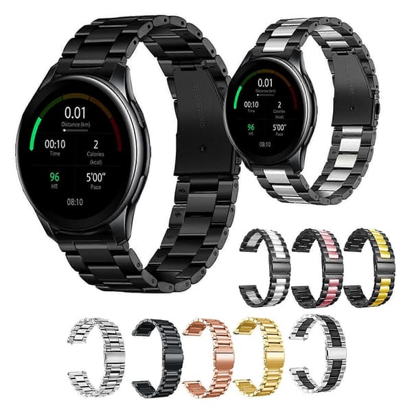 Armbånd i rustfritt stål til OnePlus klokkearmbånd Musta
