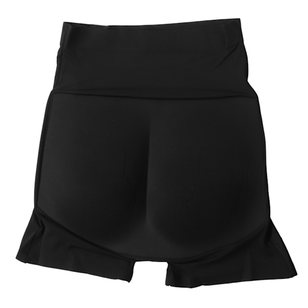 Kvinnor Butt Lifting Shorts Hög midja Magen Styrande andningsshorts för gym löparfester Svart L