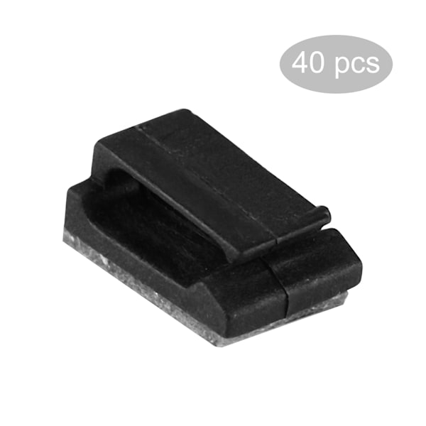 40 stk Auto Kabel Feste Klips Bil GPS Data Kabel Lys Kabel Dekorativ Wire Fixing Organizer (S)