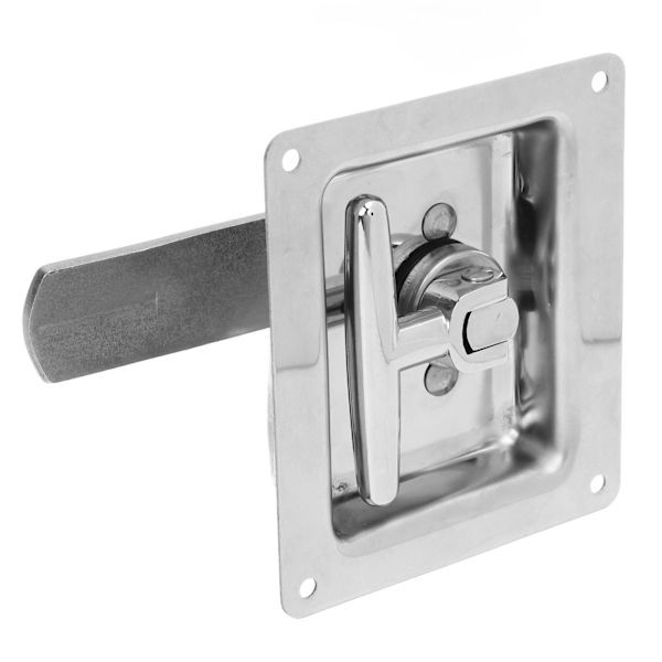 Toolbox Latch Stainless Steel Foldable T-Handle Toolbox Lock for Van RV Trailer Engineering Vehicle