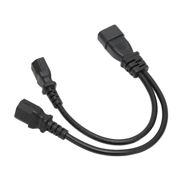 IEC320 C14 til Dual C15 kabel han til hun Sikker strømdelingskabel til skrivebordslampe printer projektor 100‑250V 12,6 tommer