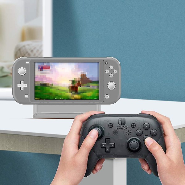 Ladestasjon for Nintendo Switch Med Usb C strøminngang Grey