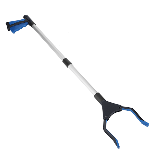 Monitoiminen taittuva pitkä roskakourallinen Grabber Picker Tools Hygiene Cleaning Accessories Sininen kahva Hopeinen putki