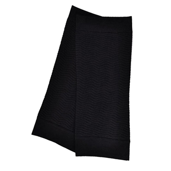 1 par slimmade armärmar Mjuk Bekväm Andas Elastisk Nylon Stor storlek Kompressionsarmformare Svart Fri storlek