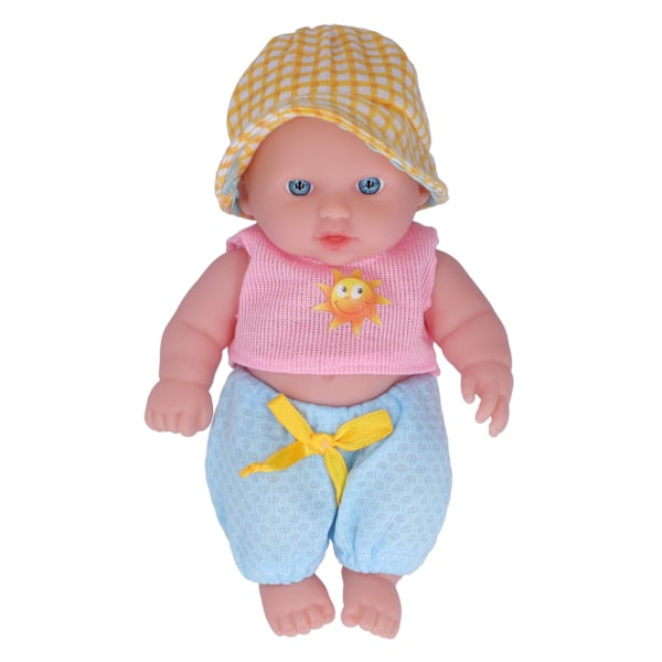 8 tums Reborn Baby Doll Helkropp Vinyl Naturtrogna Baby Girl Dolls Mjuka Newborn Baby Dolls Rosa