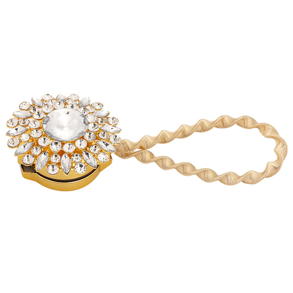 Mode Magnetisk Gardin Tieback Holder Spænde Clip Holdback Tie Back Hjem DecorGuld
