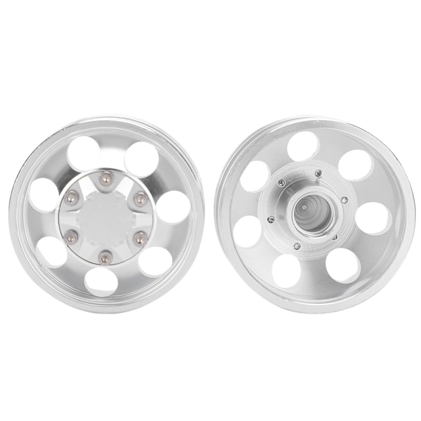 RC-perävaunun etu- ja takapyörän vanteet navalla 7 säteellä Tamiya 1/14 traktorikuorma-autolle etupyörän vanteet