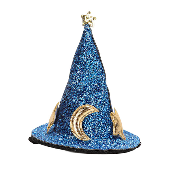 Hamsterhat Moon Star Mønster Smådyr Pet Top Hatte med justerbar hagerem til skildpadder Øgler Geckos Blå