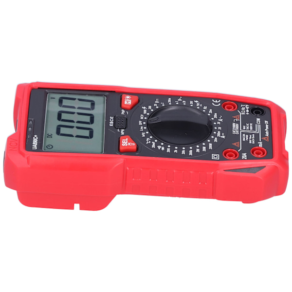 UA890C+ Multimeter med LCD-baggrundsbelysning Skærm Spænding Strøm Modstand Kapacitansmåler