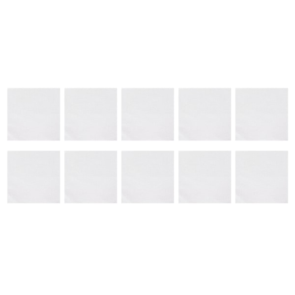 10 st 14 Count Broderityg 30x30cm DIY Vitt Mjukt Korsstygnstyg Broderityg Bomull för Handarbete